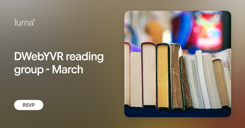 DWebYVR reading group - Shannon Vallor's The AI Mirror